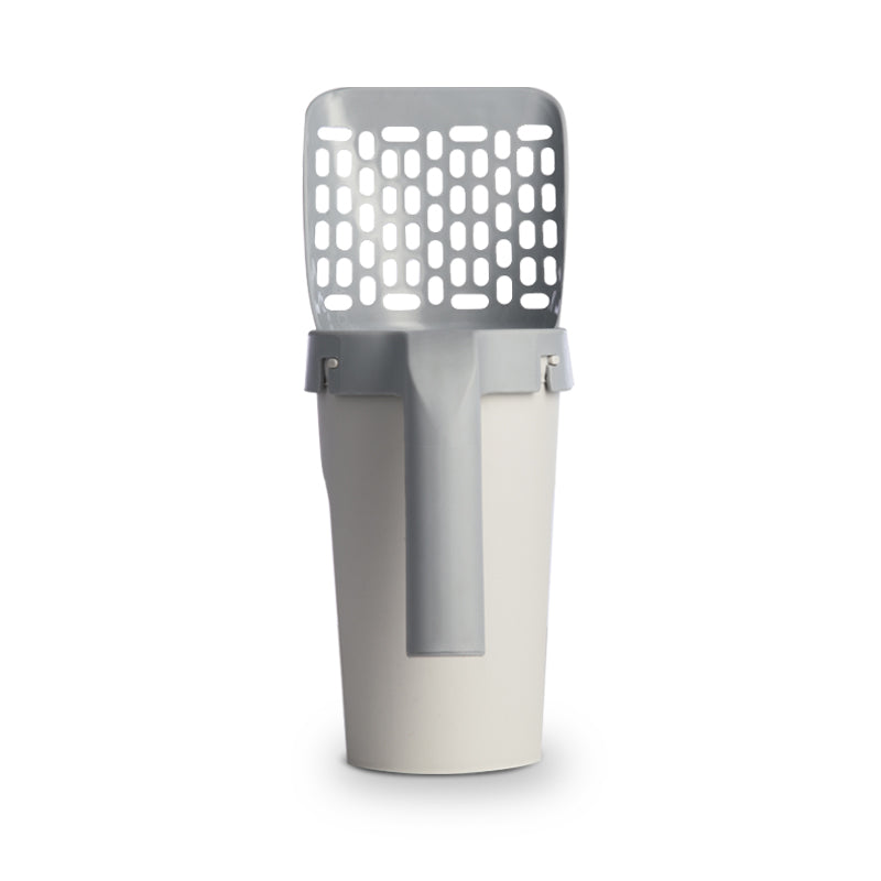 Recogedor de arena para gatos, mango ergonómico