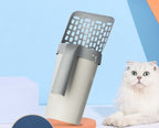 Recogedor de arena para gatos en color gris